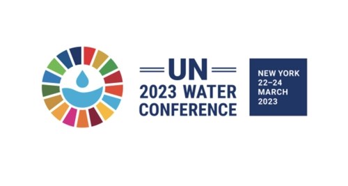 Logo of the UN 2023 Water Conference