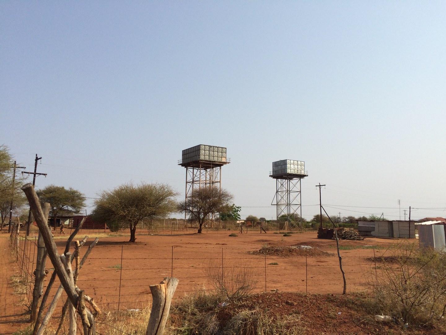 Broken water tanks in NWP, South Africa