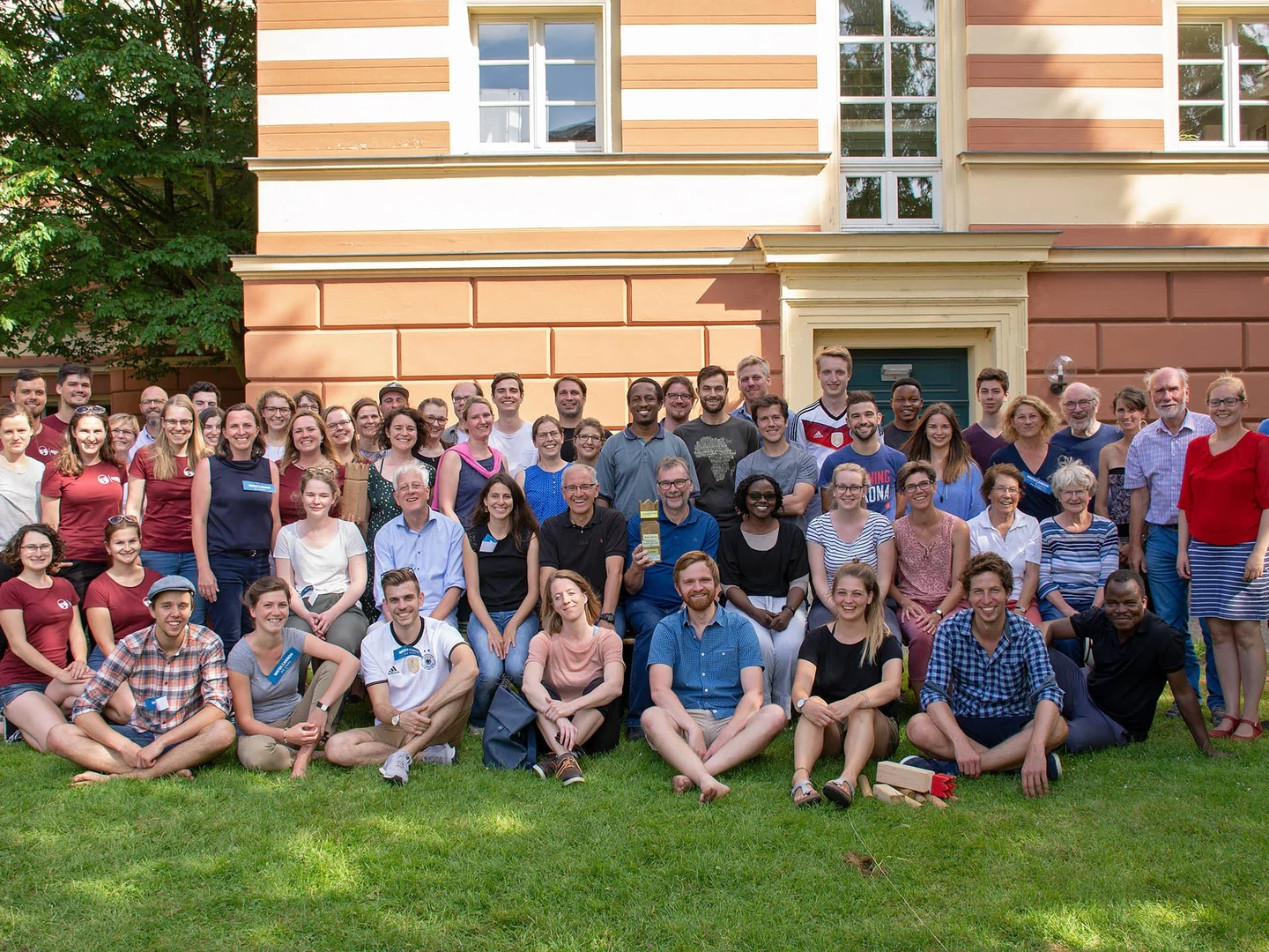 Kubb-Turnier 2018, Gruppenbild der Spieler und Spielerinnen
