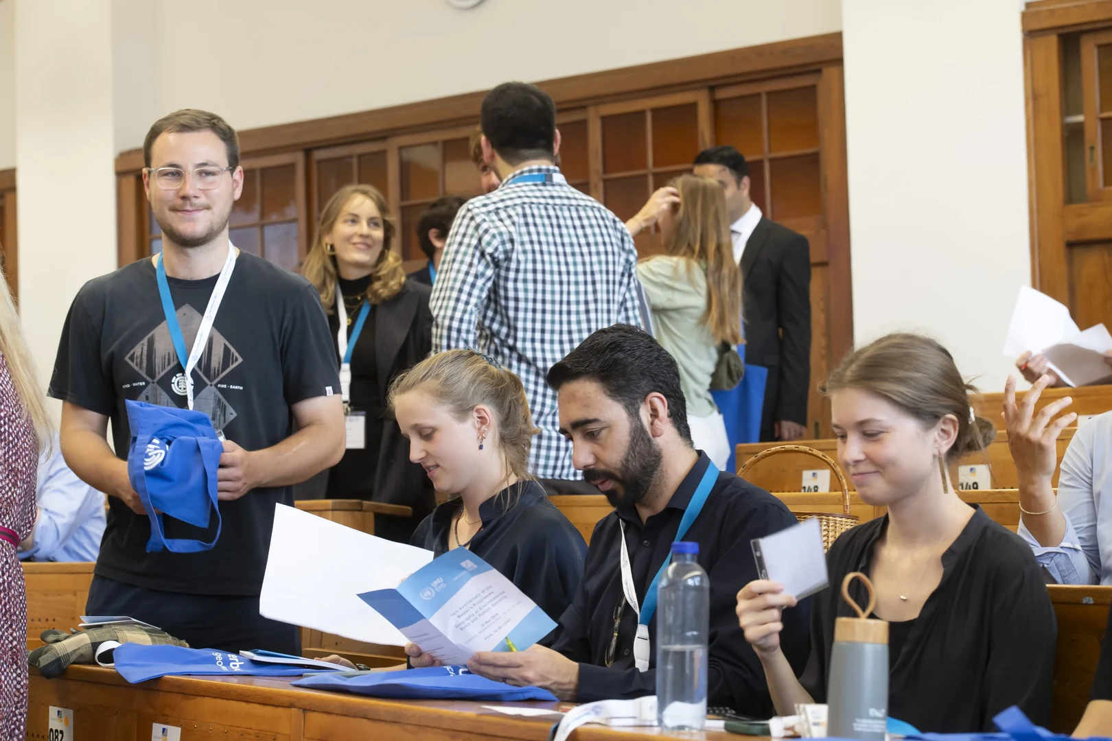 Guests at the 10th anniversary of the international Joint MSc in Geography of Environmental Risks and Human Security
