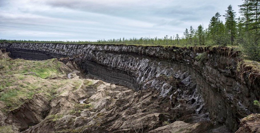 Batagaika crater, Russland