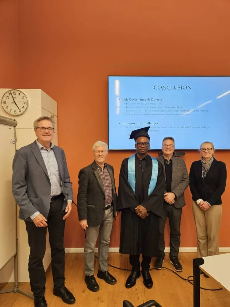 Phillip Garjay Innis with the Doctoral Committee after the Disputation