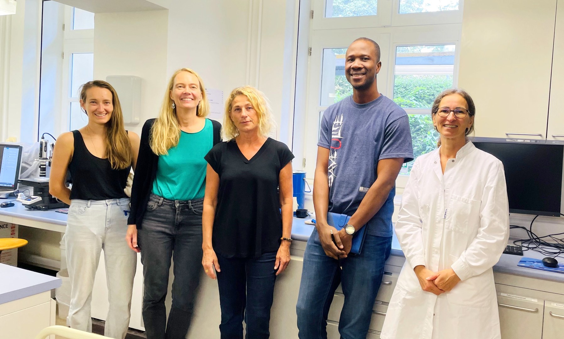 Uni Bonn Santander Grant beneficiary for research stay in the GIUB laboratory with Katja Höreth, Dr. Simone Giertz, Prof. Mariele Evers and Gabriele Kraus